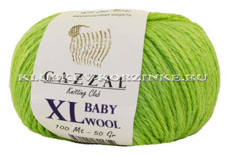 Пряжа GAZZAL BABY WOOL XL - (838 XL - Липа)