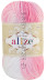 Пряжа BELLA BATIK Alize - (2126 - Розовый, белый)