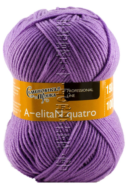 Пряжа Семеновская «АэлитаН кватро» - (123 - Светло-сиреневый)