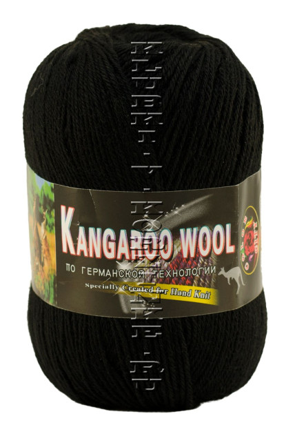 Пряжа «Kangaroo Wool» Color City - (2622 - Черный)
