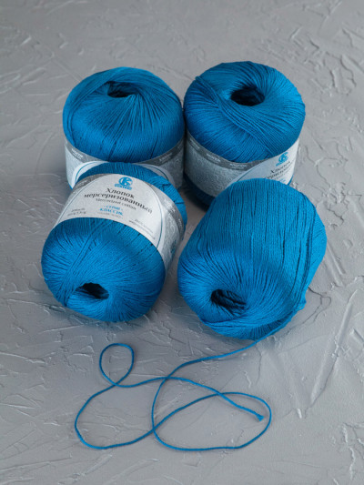 Пряжа Камтекс «Хлопок Мерсеризованный» - (022 - Джинса)