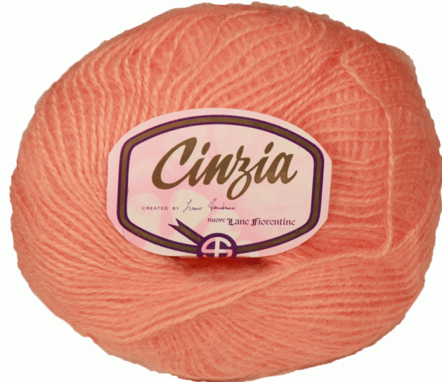 Пряжа итальянская "Cinzia"  (12 - Персиковый)