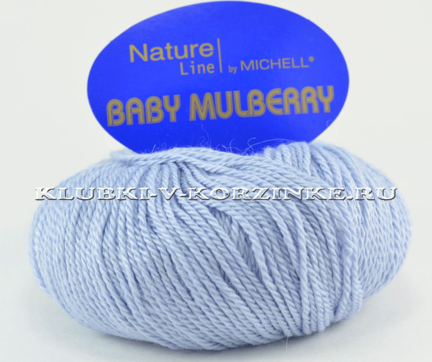Пряжа Baby Mulberry (7376 - Светло-голубой)