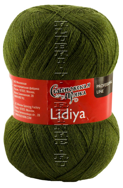 Пряжа Семеновская «Лидия ПШ» - (235 - Олива)