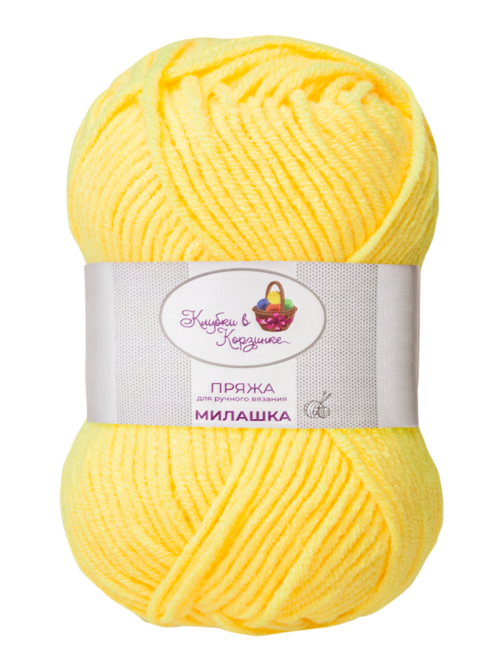 Пряжа «Милашка» - (253 - Солнечный неон)