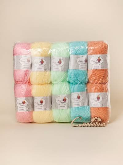 Пряжа «Алетта» набор «Пудровый микс»