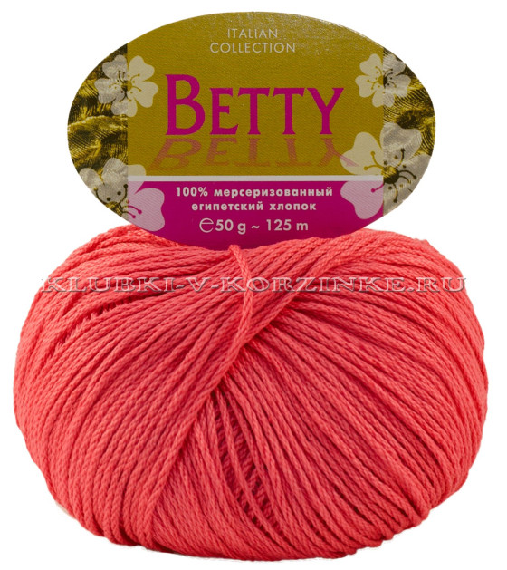 Пряжа Betty - (25 - Коралловый)
