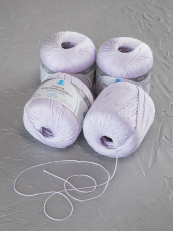 Пряжа Камтекс «Хлопок Мерсеризованный» - (072 - Лаванда)