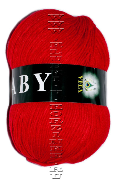 Пряжа VITA «BABY» - (2893 - Ярко-красный)