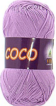 Пряжа VITA cotton "COCO" - (3869 - Сиреневый)
