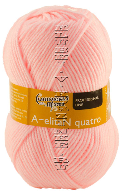 Пряжа Семеновская «АэлитаН кватро» - (20 - Розовый)