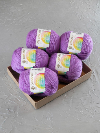Пряжа Пехорка «Детский каприз» - (179 - Фиалка)