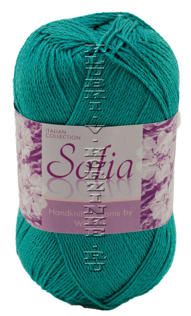 Пряжа Sofia - (49 - Зеленая бирюза)