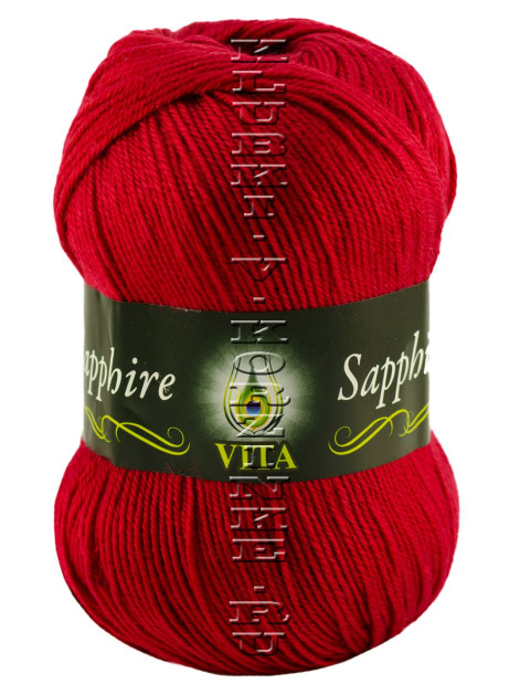 Пряжа VITA «SAPPHIRE» - (1513 - Красный)