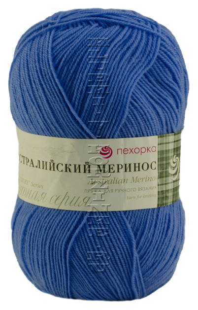 Пряжа Пехорка «Австралийский меринос» (520 - Голубая пролеска)