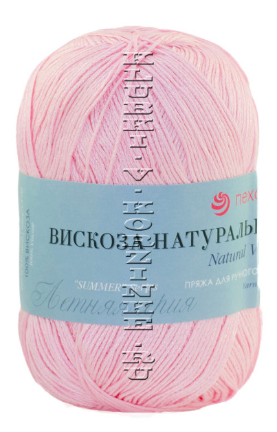 Пряжа Пехорка «Вискоза натуральная» - (180 - Светлая бегония)