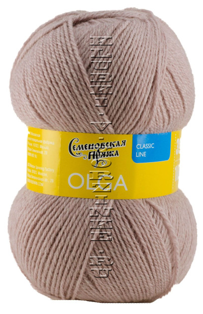 Пряжа Семеновская «Ольга» - (1042 - Св.ковыль)