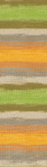 Пряжа BELLA BATIK Alize - (5559 - Желтый, персик, фисташка)