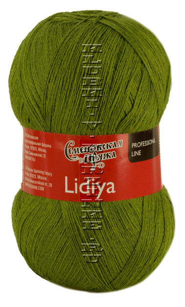 Пряжа Семеновская «Лидия ПШ» - (10 - Фисташка)