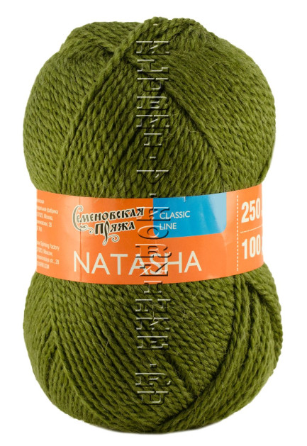 Пряжа Семеновская «Наташа» - (235 - Олива)