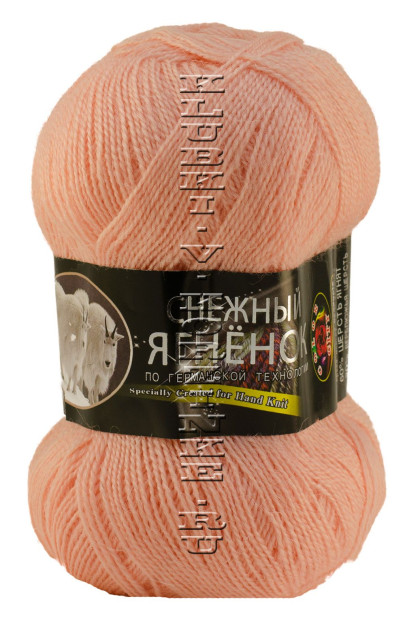 Пряжа «Снежный Ягненок» Color City - (271 - Св.персик)