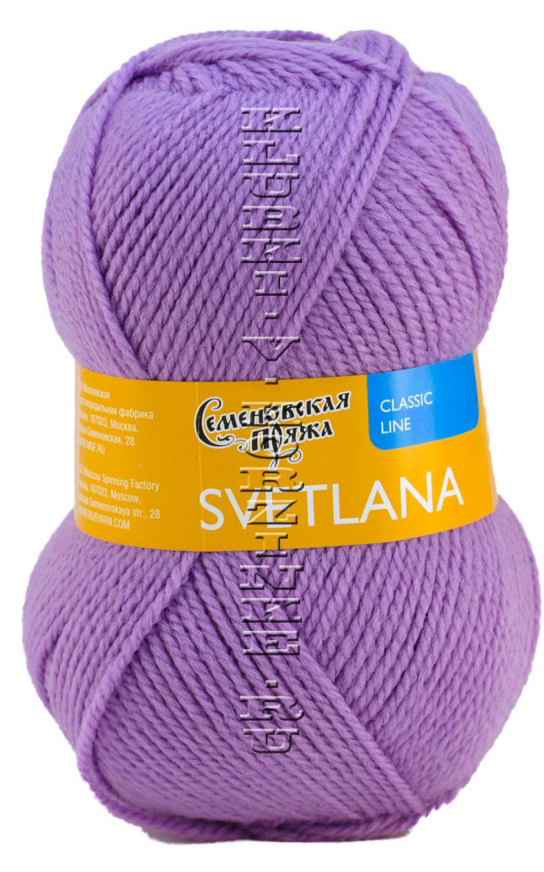 Пряжа Семеновская «Светлана» - (70065 - Сиреневые дали_v2)