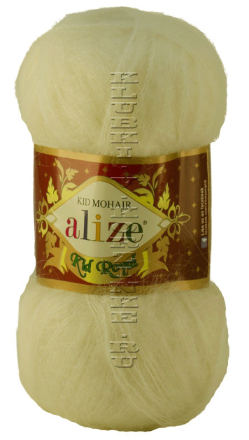 Пряжа KID ROYAL 50 Alize - (62 - Кремовый)