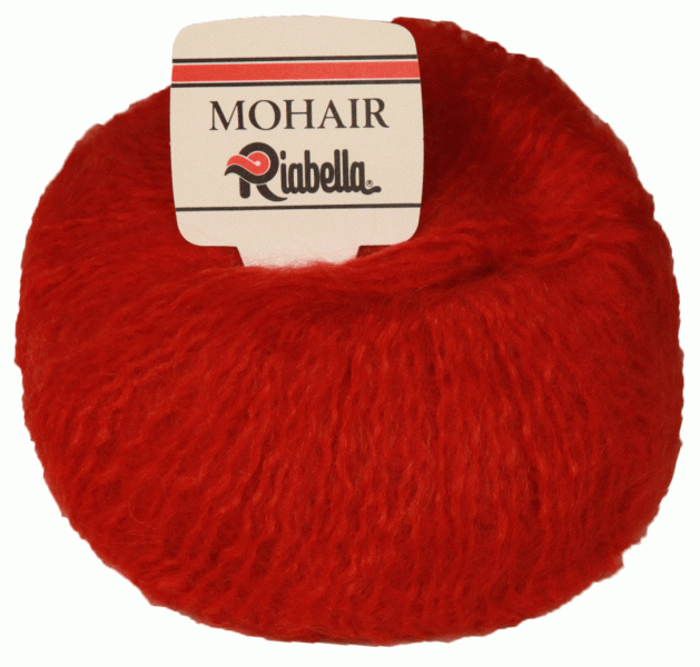 Пряжа итальянская "Riabella Mohair"  (3344 - Красный)