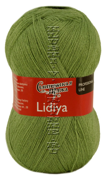 Пряжа Семеновская «Лидия ПШ» - (122 - Зеленое яблоко)