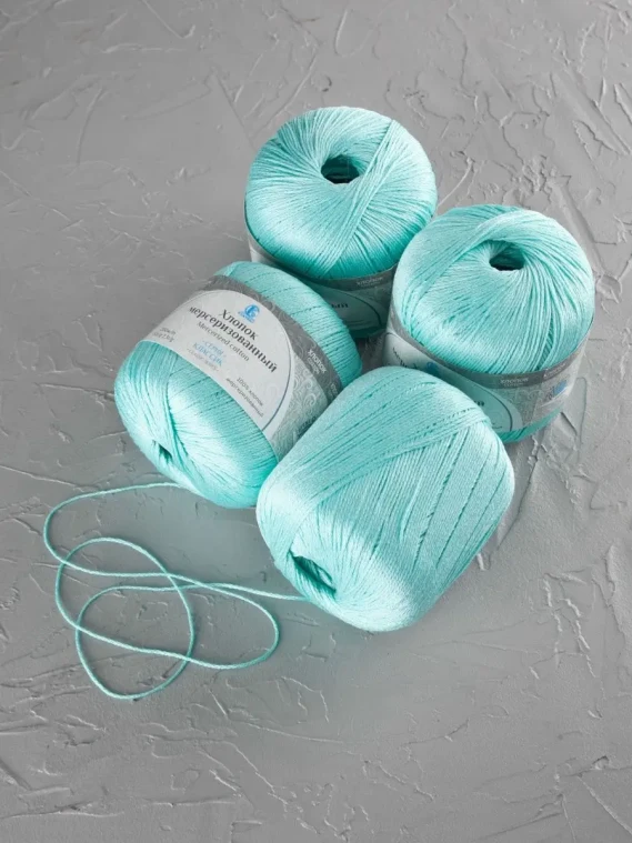 Пряжа Камтекс «Хлопок Мерсеризованный» - (025 - Мята)