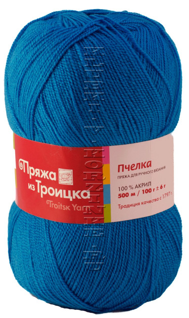 Пряжа Троицкая «Пчелка» - (0478 - Голубая бирюза)