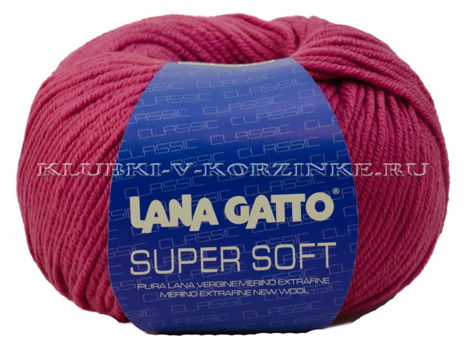 Пряжа Super Soft Lana Gatto - (13333 - Сухая роза)