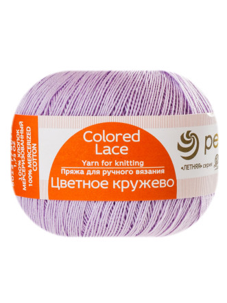 Пряжа Пехорка «Цветное кружево» - (178 - Св.сиреневый)