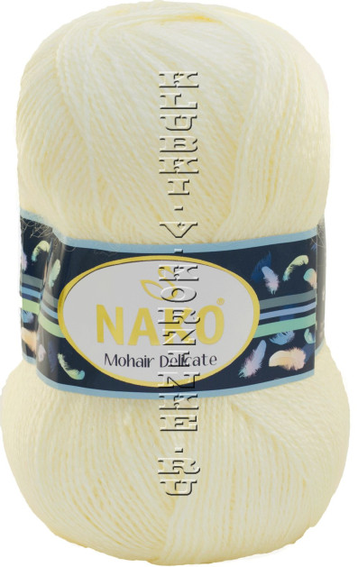 Пряжа Mohair Delicate Nako - (6103 - Молочный)