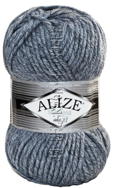 Пряжа Superlana Maxi Alize - (806 - Голубой жаспе)