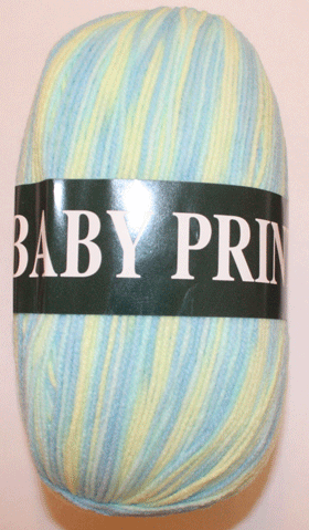 Пряжа VITA «BABY PRINT» - (4856 - Желто-голубой)