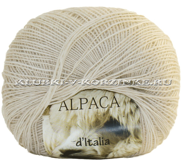 Пряжа Alpaca d'Italia Seam - (201 - Слоновая кость)