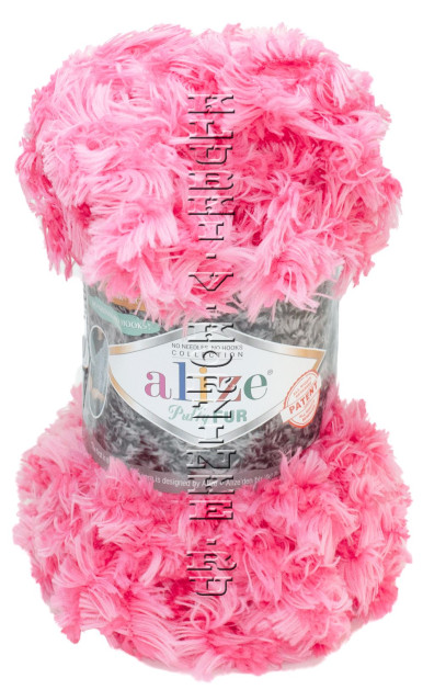 Пряжа Puffy Fur Alize - (6115 - Ярко - розовый)