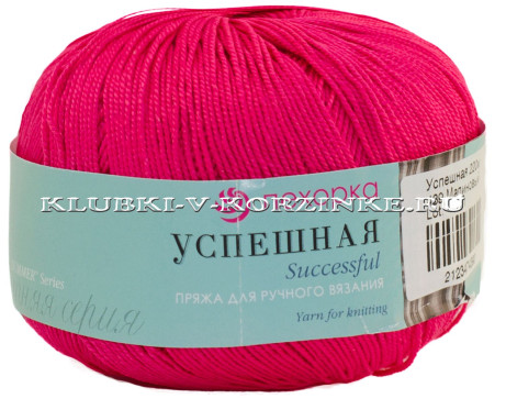 Пряжа Пехорка «Успешная» - (439 - Малиновый)