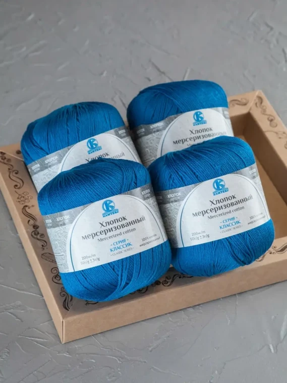 Пряжа Камтекс «Хлопок Мерсеризованный» - (022 - Джинса)