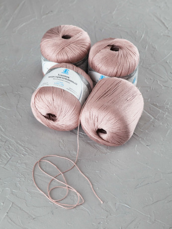 Пряжа Камтекс «Хлопок Мерсеризованный» - (067 - Пудра)