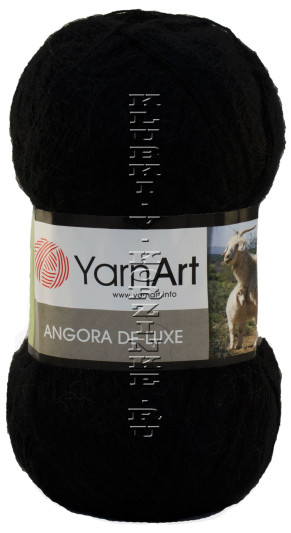 Пряжа YarnArt Angora De Luxe - (585 - Черный)