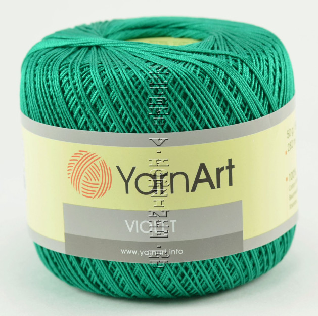 Пряжа YarnArt Violet - (6334 - Изумрудно-зеленый)