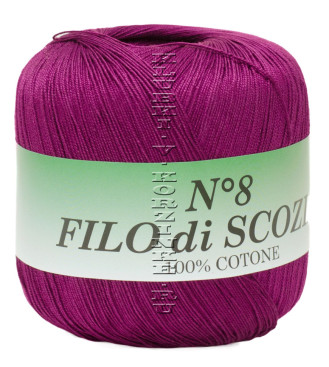Пряжа Filo di Scozia №8 - (107 - Слива)