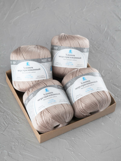 Пряжа Камтекс «Хлопок Мерсеризованный» - (005 - Бежевый)