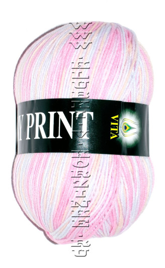 Пряжа VITA «BABY PRINT» - (4860 - Розово-бежевый)