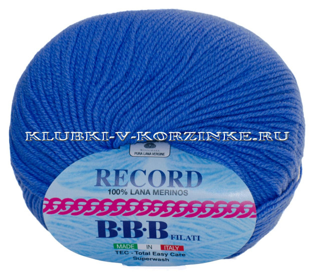 Пряжа Record BBB - (6664 - Голубой)