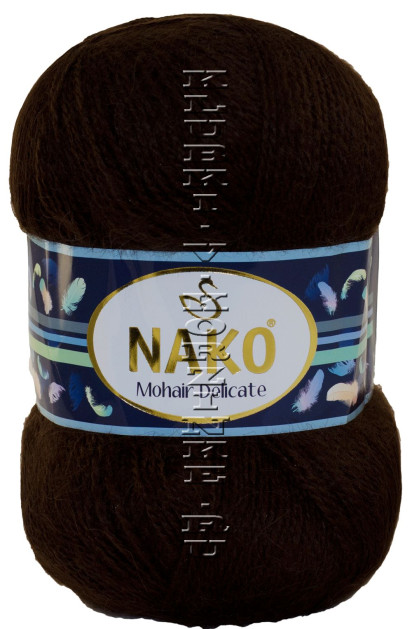 Пряжа Mohair Delicate Nako - (6106 - Коричневый)