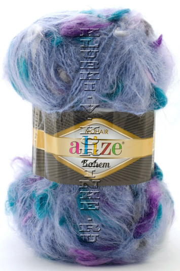 Пряжа Mohair Bohem Alize - (5155 - Голубой)