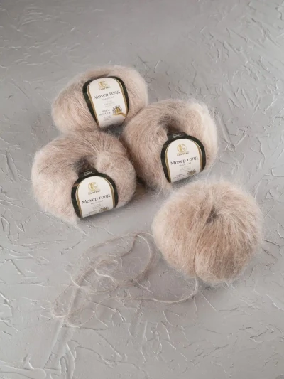 Пряжа Камтекс «Мохер Голд» - (005 - Бежевый)